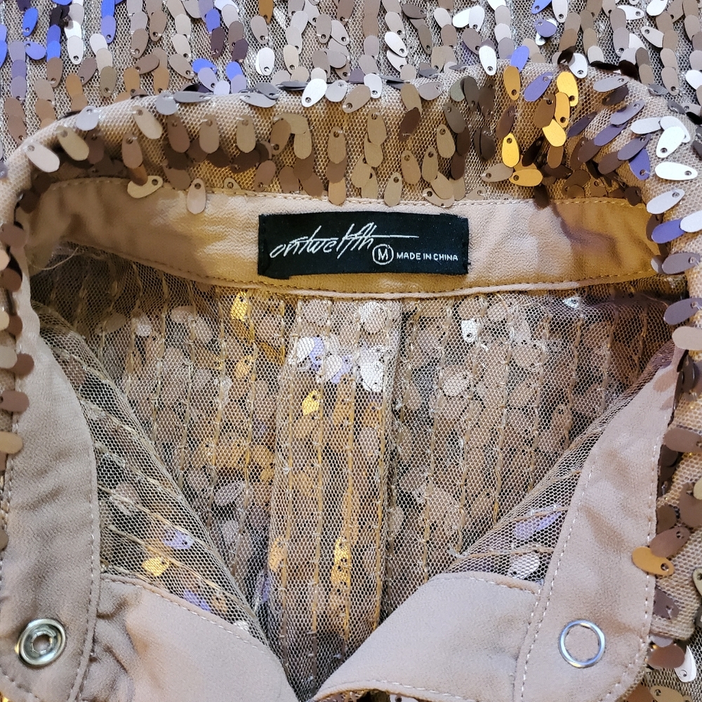 On Twelfth Sequin Duster Size Medium - image 7
